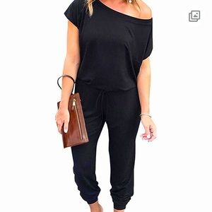 Pretty Garden black romper jumpsuit